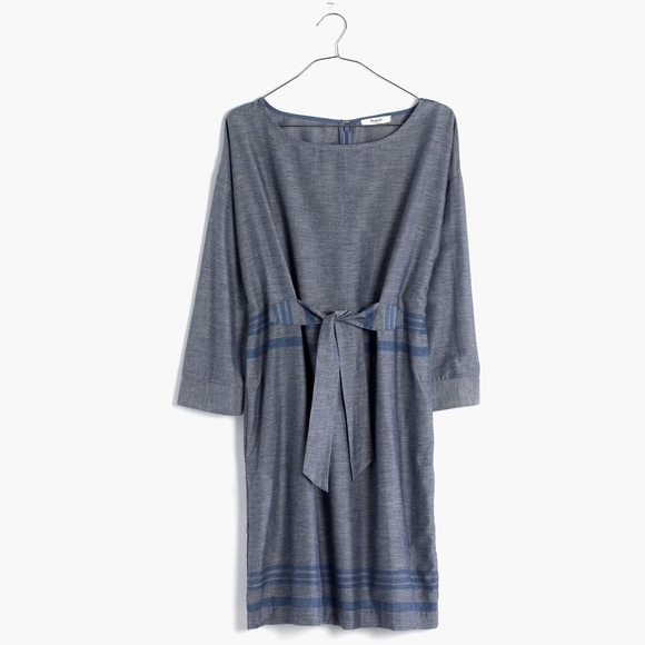 Madewell Tie-Front Dolman Dress - Picture 4 of 8